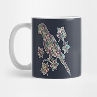 Tiled Parrots and Flora Pattern Mug